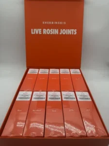 Sherbinski pre rolls, including flavours, design, quality considerations, product terminology and UK cannabinoid regulations.